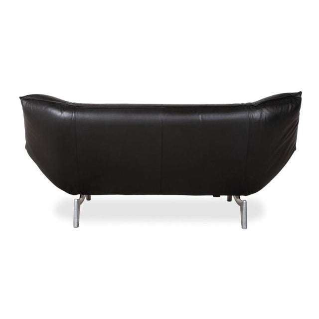 Tango 3-Seater Sofa in Black Leather from Leolux For Sale - Image 14 of 16