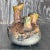 Vintage Organic Modern Sculptural Three-Spout Pottery Vase For Sale - Image 4 of 16