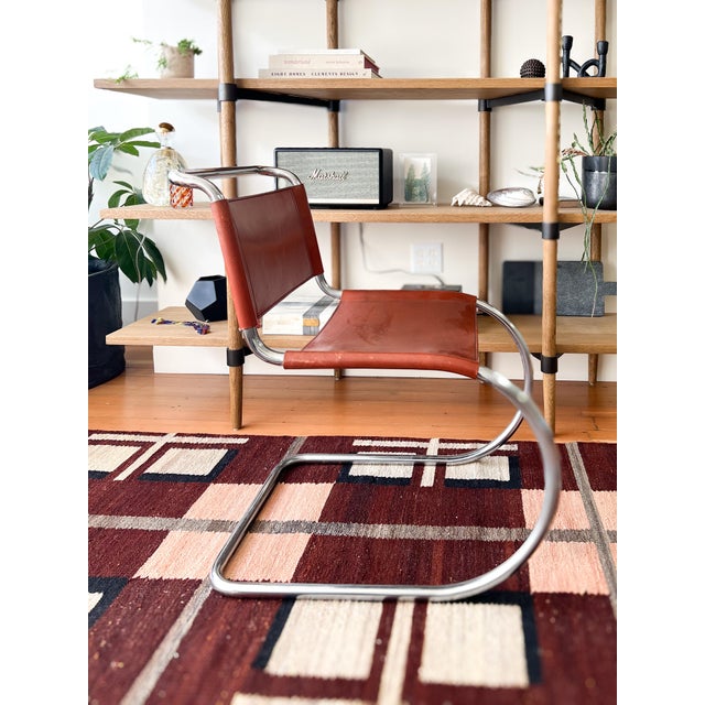 Mid-Century Modern (8) 1990s Attributed to Mies Van Der Rohe Cantilever Chairs For Sale - Image 3 of 6