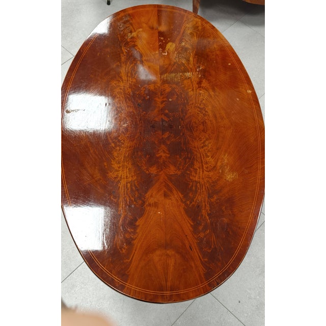 Oval Table in Mahogany, 1830 For Sale - Image 6 of 6