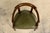 French Late 19th Century French Napoleon III Mahogany Desk Chair With Olive Green Leather For Sale - Image 3 of 18