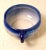 Victorian Cobalt Blue and White Chamber Pot Antique Spatter Rim Pink Rose Floral Cachepot Planter Jardiniere For Sale - Image 4 of 7