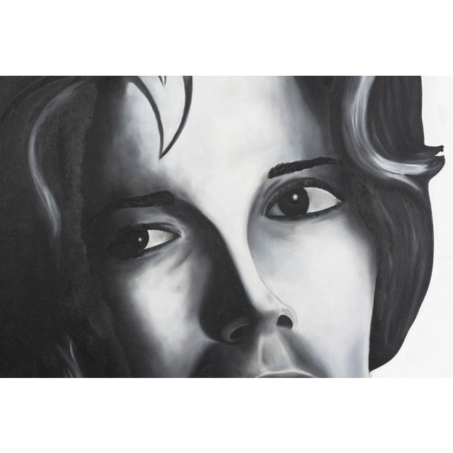 Modern 1980s Ken Warneke Face Painting "Female Looking Left" For Sale - Image 3 of 5