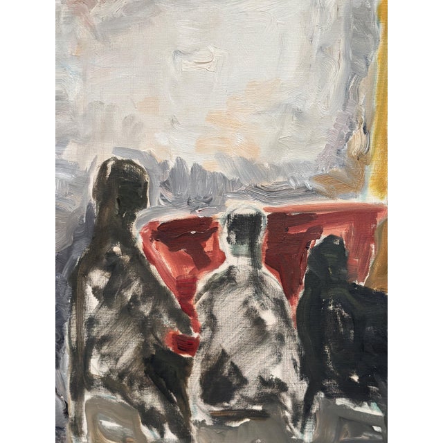 Max Bilde, Figure Composition, 1961, Oil Painting on Canvas, Framed For Sale - Image 15 of 18