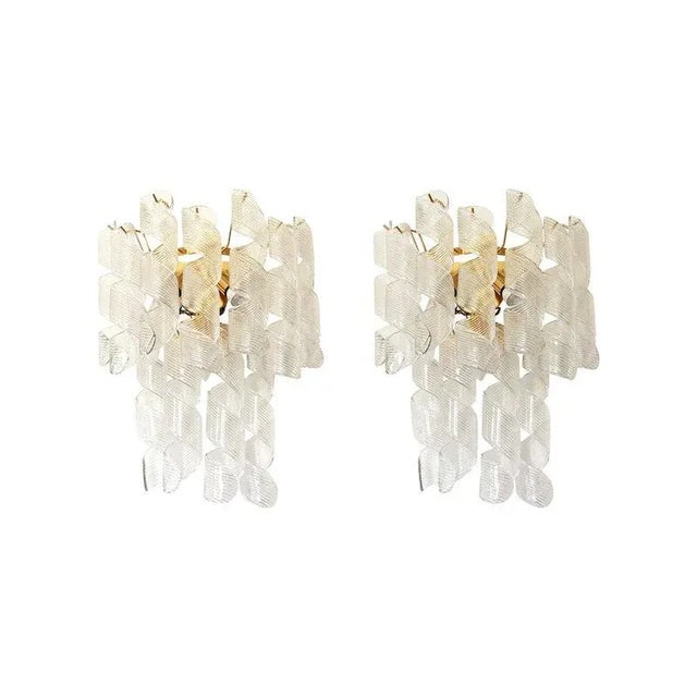 Transparent Ricci Murano Glass Wall Sconces by Simoeng, Set of 2 For Sale - Image 13 of 13