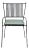 CAPRI Indoor-Outdoor Chair with Cushion by Stefania Andorlini for Cools Collection For Sale