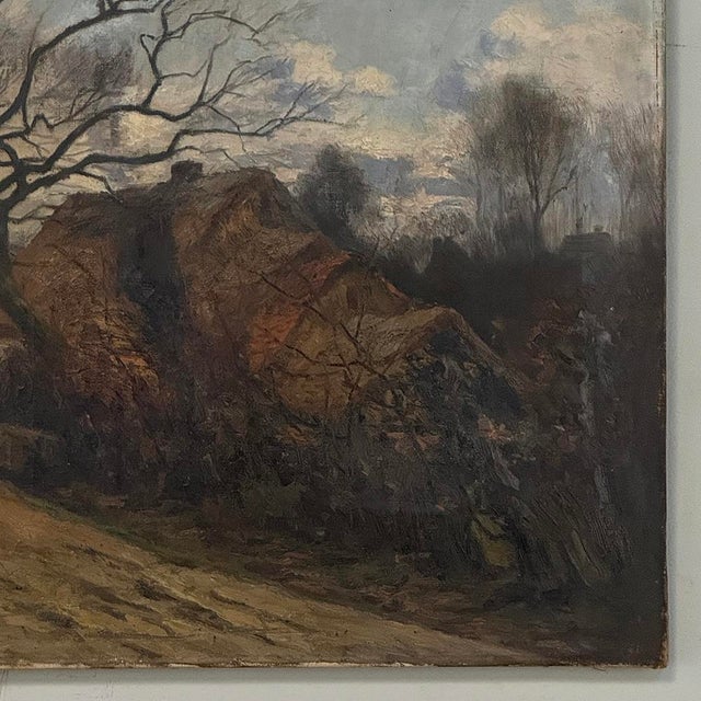 Late 19th Century Pastoral Oil Painting Signed j.b. François For Sale - Image 10 of 15