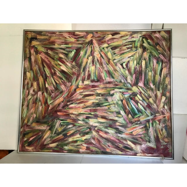 Abstract The Quiet Path Original Abstract Oil Painting by Monique Nichols For Sale - Image 3 of 12