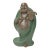 Joyful Laughing Buddha Gloss Dark Jade Green Robe Ceramic Coin Bat Ru Yi Figure For Sale