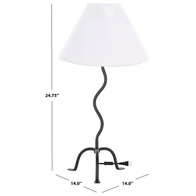2020s Chey Squiggle Table Lamp in Black For Sale - Image 5 of 5