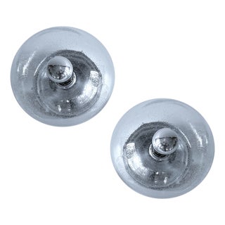 Vintage Bubble Glass Sconces from RZB, 1970s, Set of 2 For Sale