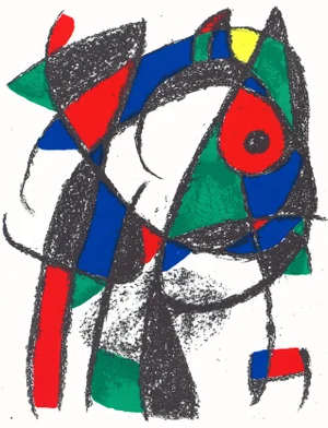 Joan Miró "Lithograph I" 1975 Lithograph
