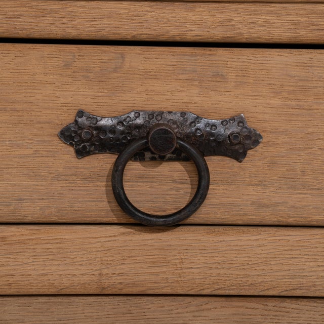 Brutalist Brutalist Buffet With Iron Hardware For Sale - Image 3 of 12
