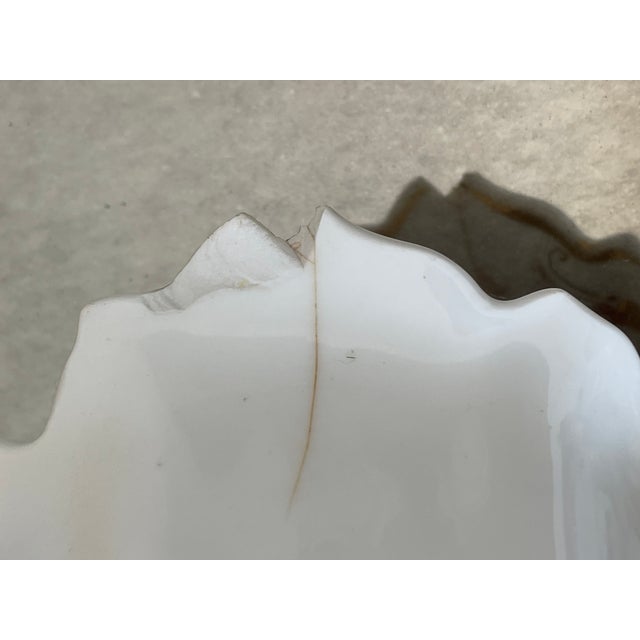 1900 - 1909 Antique German Red Lobster Porcelain Dish For Sale - Image 5 of 13