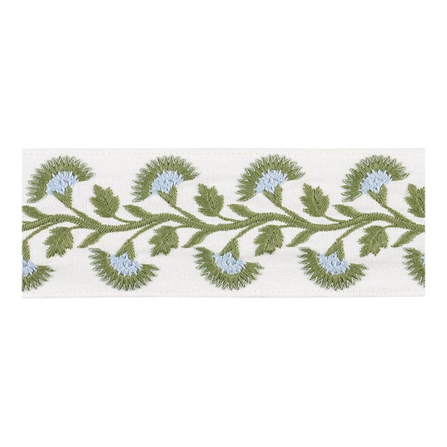 SAMPLE - Schumacher Lottie Tape In Leaf For Sale