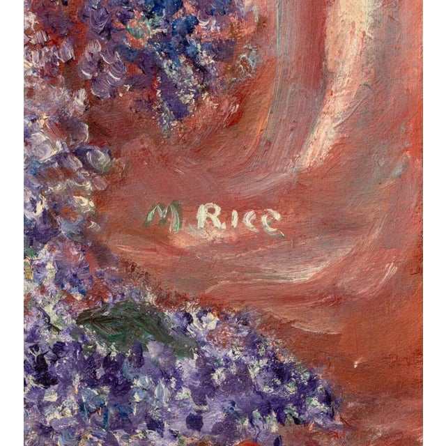 Margaret A. Rice Lilacs Still Life Oil on Canvas For Sale In New York - Image 6 of 7
