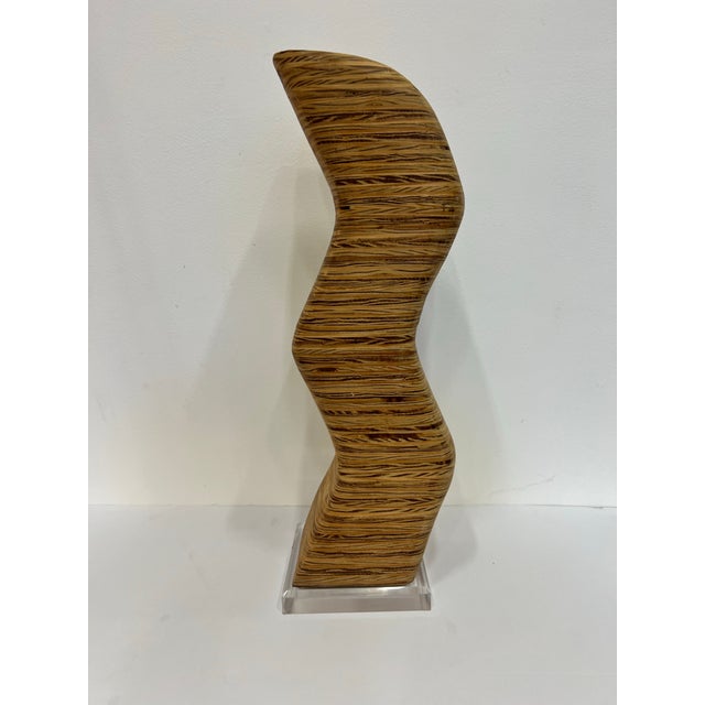 Available for your consideration: Vintage organic design wood The surface has a beautiful, intricate grain pattern....