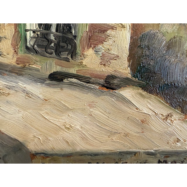 Mid 20th Century Carl Johan Allan Åsberg (1907-1952) Swedish Oil Painting Paris Street Scene For Sale - Image 4 of 13