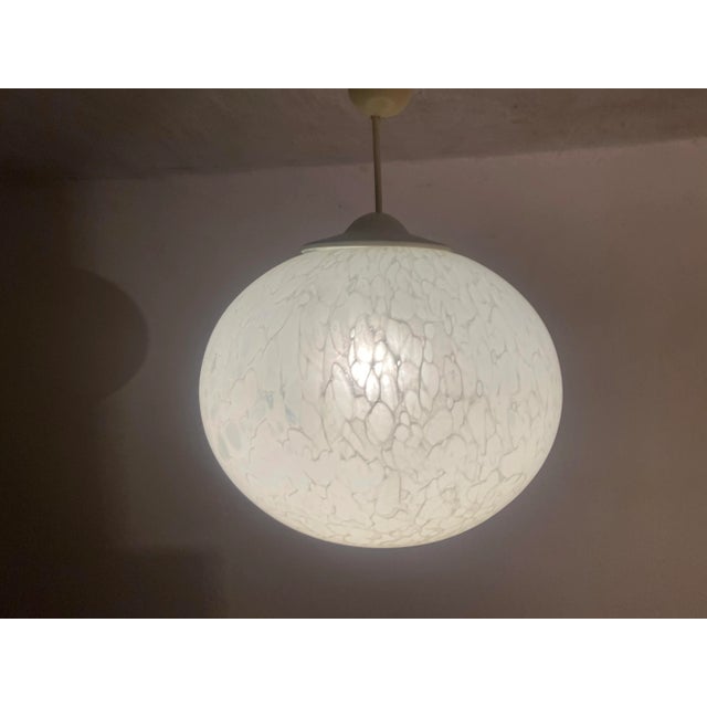 Mid-Century Opaline Glass Ceiling Lamp from Peill & Putzler, 1960s For Sale - Image 10 of 18