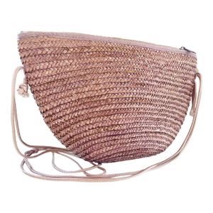 Vintage 1980s Lavender Woven Crossbody Bag