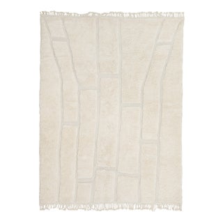 Hand-Knotted Wool Rug by Azele Studio For Sale