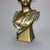 Antique Art Nouveau Gilt Plaster Portrait Bust Sculpture of Woman, C1910 For Sale - Image 4 of 9