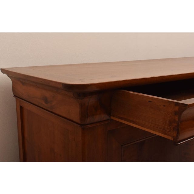 Large Antique French Louis Philippe Walnut Cupboard, 19th Century For Sale - Image 6 of 15