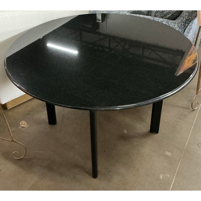 Early 21st Century Knoll Black Granite Table For Sale - Image 5 of 7