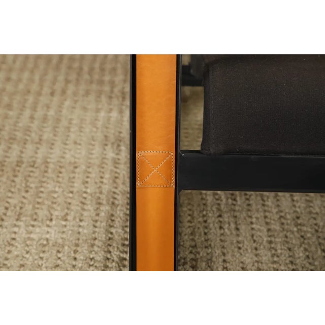 'Cité' Leather and Steel Lounge Chair by Jean Prouvé for Vitra, Signed For Sale In Los Angeles - Image 6 of 16