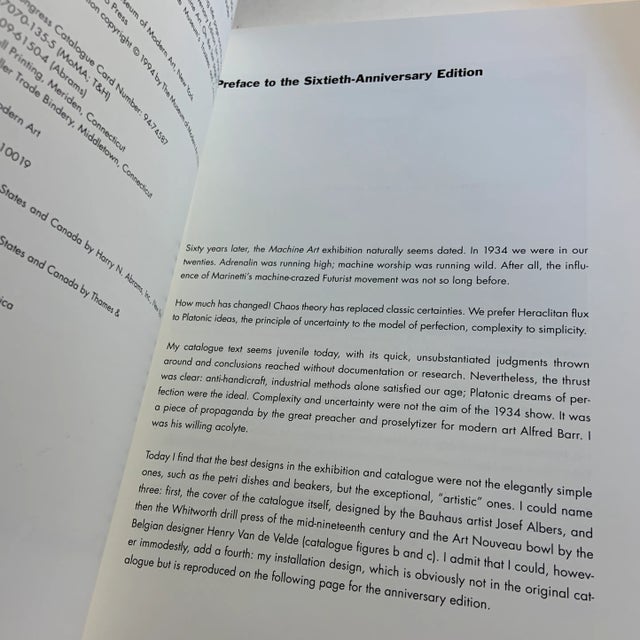 American 1994 Machine Art Museum of Modern Art Book For Sale - Image 3 of 12