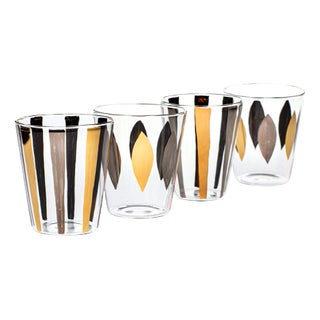 Circus Glasses from Casarialto, Set of 4 For Sale