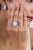 Not Yet Made - Made To Order 9.01ct Ethiopian Fire Opal, Multi-Sapphire and Diamond Antique 18k White Gold Ring Size 4 For Sale - Image 5 of 18