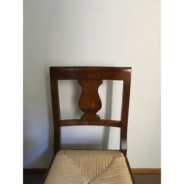 Rustic Walnut Chairs, Italy, 1970s, Set of 6 For Sale - Image 11 of 16