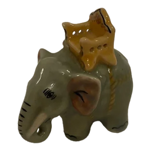 Mid 20th Century Mini Porcelain Elephant