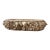 Large Fruit Relief Centerpiece Bowl, Distressed Faux-Carved Composite For Sale