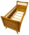 Bed in Oak and Rattan, 1950s For Sale
