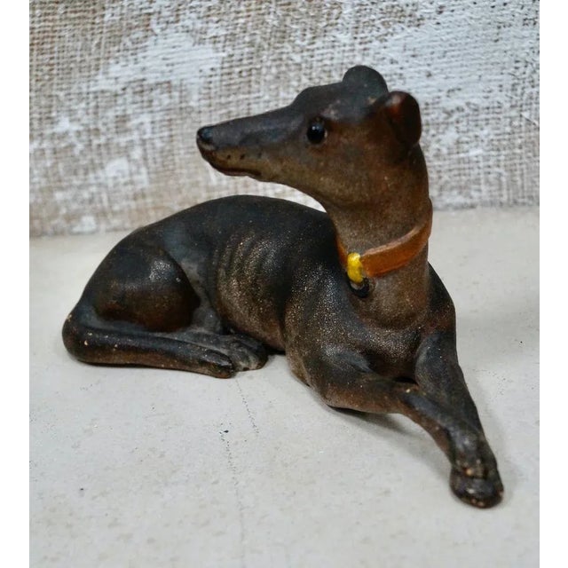 Antique Terracotta Greyhound Sculpture For Sale - Image 6 of 9