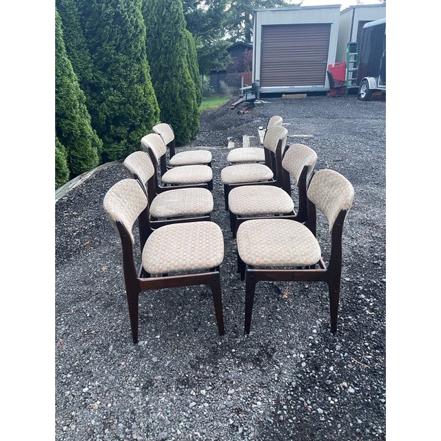 1960s Set of 8 Danish Rosewood Erik Buch Dining Chairs For Sale - Image 4 of 8