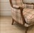 Vintage French Style Plaid Bergère Chair For Sale - Image 4 of 6