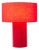 Moonlight Table Lamp - Crimson Red Linen Shade, Dimmer Switch For Sale