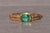 The Now: Natural Emerald and Diamond Ring in Yellow Gold For Sale - Image 9 of 11