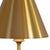 Worlds Away Matthew Izzo Home Chanler Brass Rechargeable Table Lamp With Faux Alabaster Base and Metal Shade For Sale - Image 4 of 5
