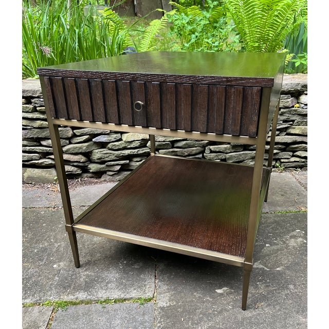 2000 - 2009 Mid Century Style Side Table / Night Stand - Bernhardt For Sale - Image 5 of 11