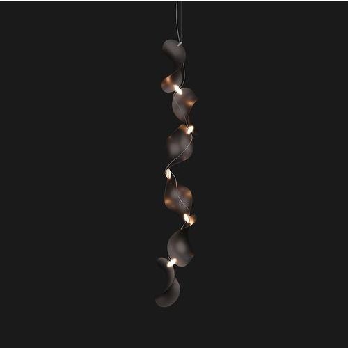 Not Yet Made - Made To Order Dune 6 Vertical Line Chandelier in Silver Anodized Aluminum by Moss Objects For Sale - Image 5 of 18