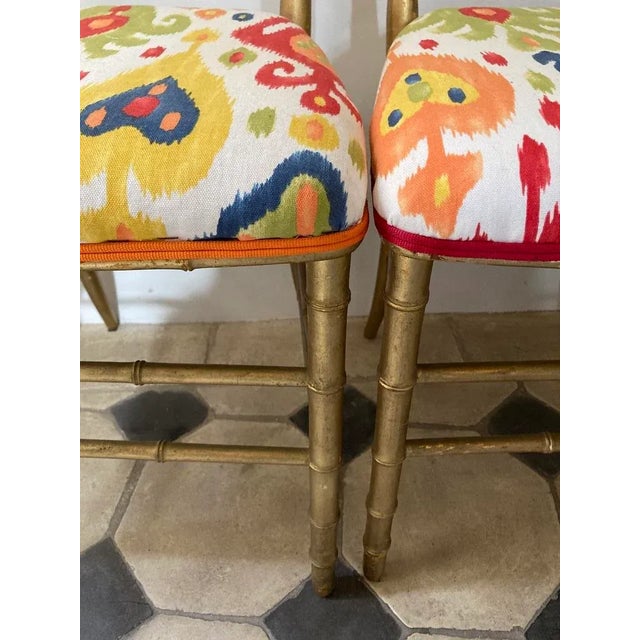 Antique Golden Wooden Chairs, 1890s, Set of 2 For Sale - Image 5 of 9