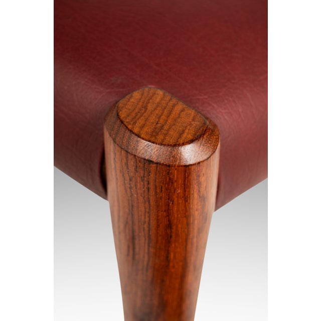 Danish Modern Model 77a Ottoman in Teak & Leather by Niels Otto Møller for j.l. Møller Mobelfabrik, Denmark, C. 1960's For Sale - Image 15 of 18