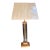 Visual Comfort Wright Gilded Iron & Glass Table Lamp For Sale