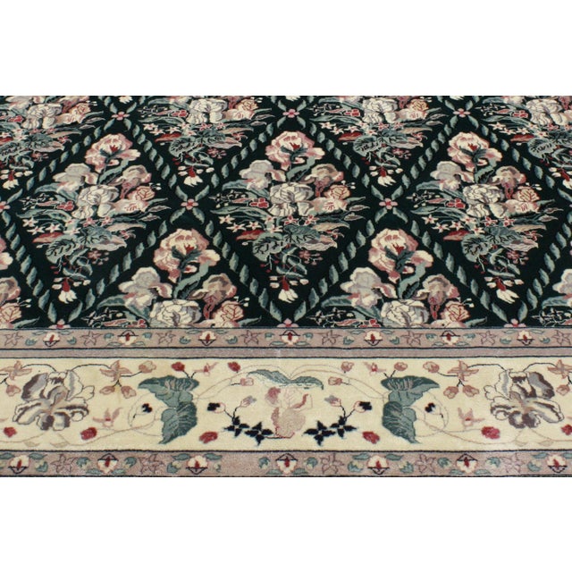Late 20th Century Vintage Chinese Garden Rug, 07'10 X 09'06 For Sale - Image 5 of 6