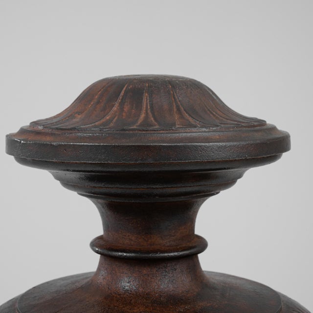 1900 - 1909 1900s French Cast Iron Urn For Sale - Image 5 of 18