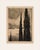 Vintage French Black and White Landscape Etching on Paper With Mat For Sale